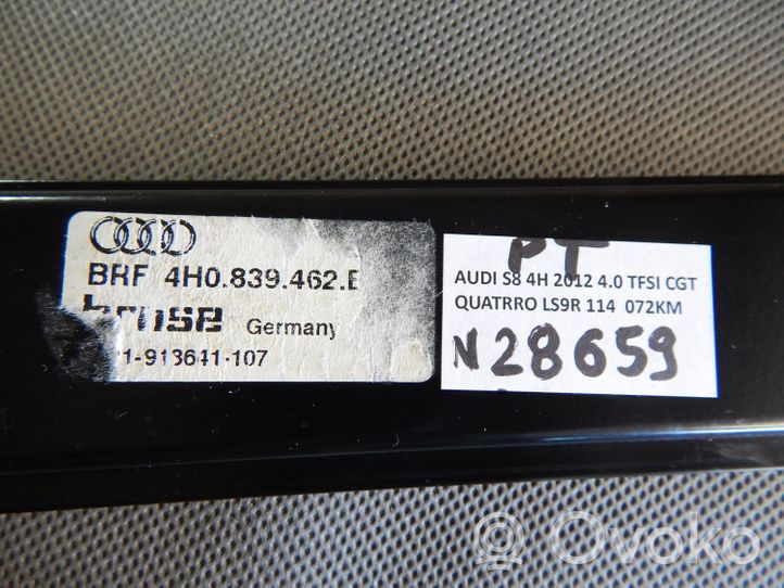 Audi A8 S8 D4 4H Mechanizm podnoszenia szyby tylnej bez silnika 4H0839462B