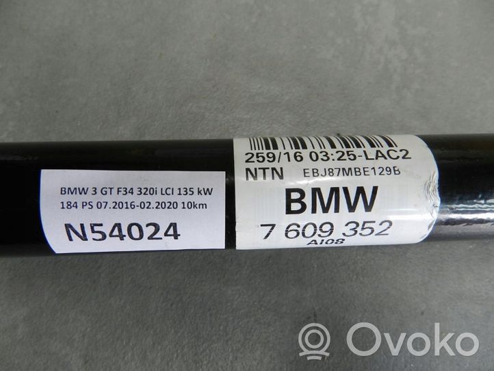 BMW 3 GT F34 Półoś tylna 7609352