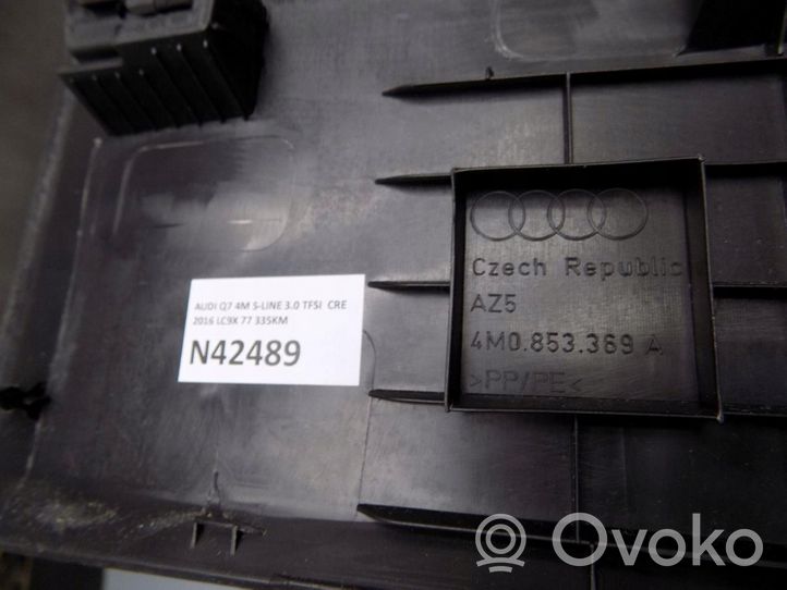 Audi Q7 4M Copertura del rivestimento del sottoporta anteriore 4M0853369A