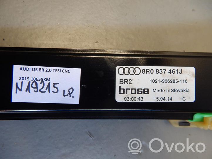 Audi Q5 SQ5 Etuoven manuaalinen ikkunan nostin 8R0837461J