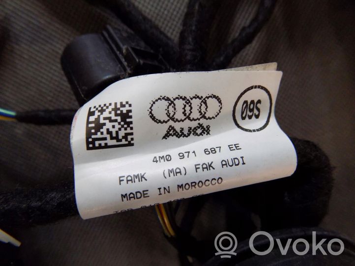 Audi Q7 4M Cablaggio porta posteriore 4M0971687EE