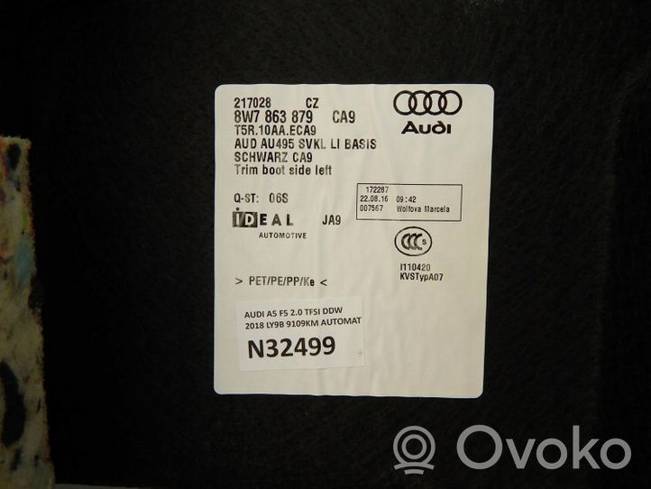 Audi A5 Garniture panneau latérale du coffre 8W7863879