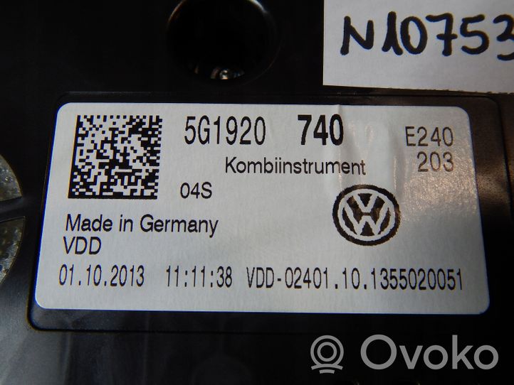 Volkswagen Golf VII Licznik / Prędkościomierz 5G1920740