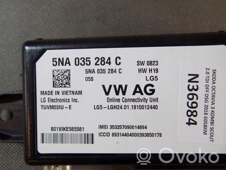 Skoda Octavia Mk3 (5E) Other control units/modules 5NA035284C