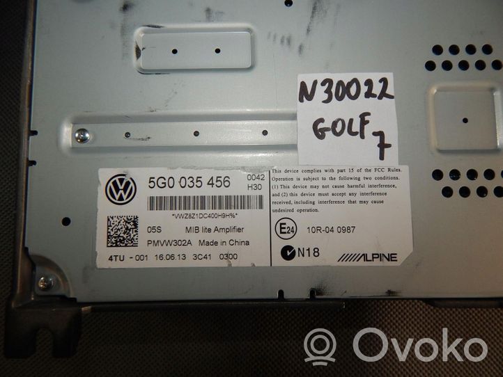 Volkswagen Golf VII Zestaw audio 5G0035456