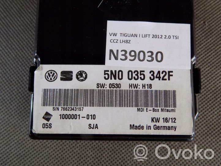 Volkswagen Tiguan Controllo multimediale autoradio 5N0035342F