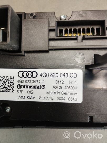 Audi A6 S6 C7 4G Panel klimatyzacji 4G0820043CD
