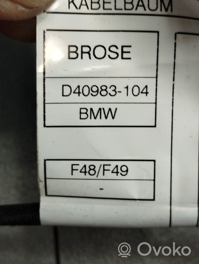 BMW X1 F48 F49 Takaluukun/tavaratilan lukon salvan kiinnike 7374006