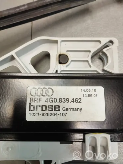 Audi A6 S6 C7 4G Rear door window regulator with motor 4G0839462