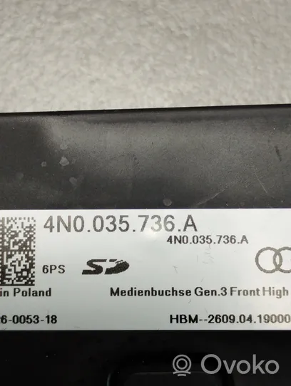 Audi A8 S8 D5 Gniazdo / Złącze USB 4N0035736A