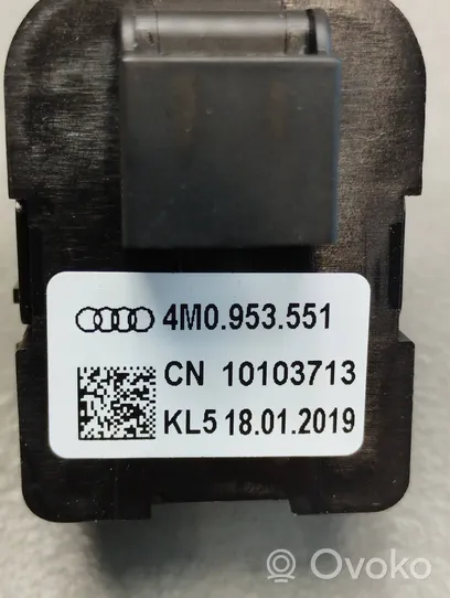 Audi A8 S8 D5 Moldura de la columna de dirección 4M0953551