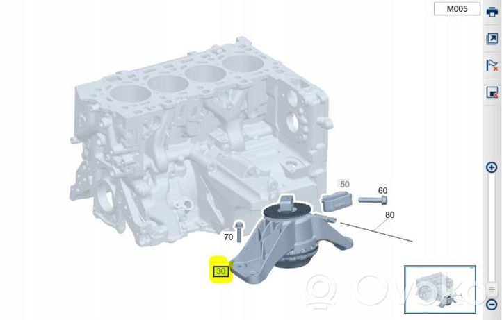 Mercedes-Benz SL R232 Variklio pagalvė A2062404800