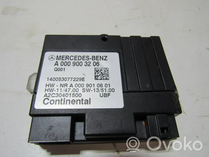 Mercedes-Benz S W222 Centralina/modulo pompa dell’impianto di iniezione A0009003206