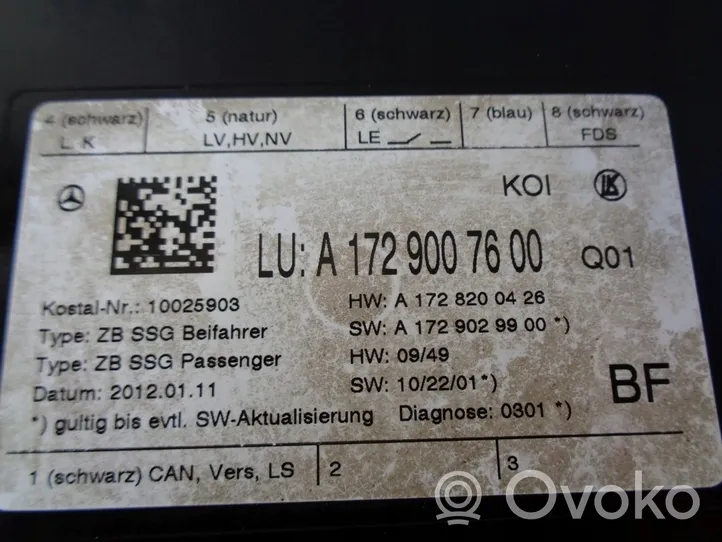 Mercedes-Benz SLK R172 Durų elektronikos valdymo blokas A1729007600