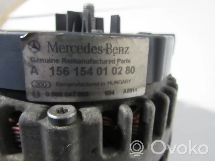 Mercedes-Benz C W204 Generatore/alternatore A1561540102