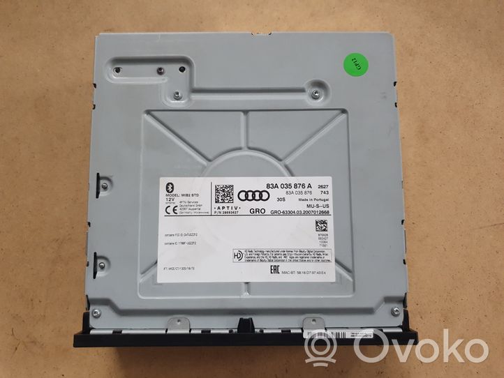 Audi Q3 F3 Radio/CD/DVD/GPS-pääyksikkö 83A035876A