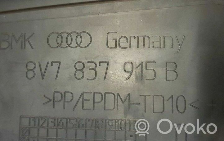 Audi A3 S3 8V Muu etuoven verhoiluelementti 8V7837915B