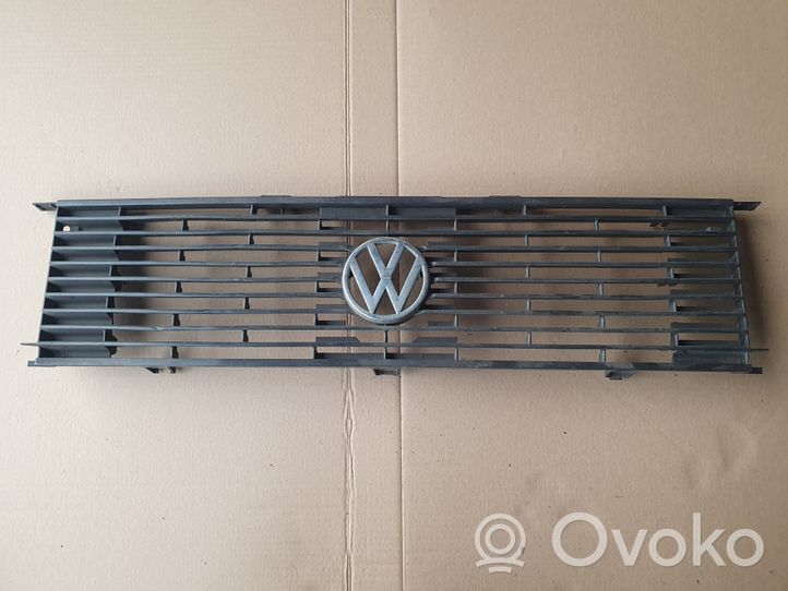 Volkswagen Jetta I Front bumper upper radiator grill 161853653