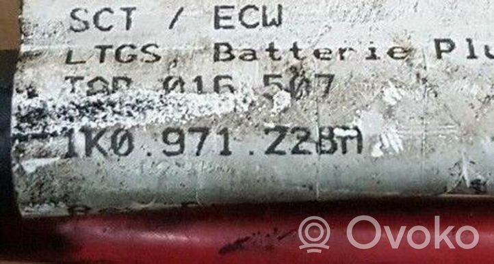 Volkswagen PASSAT B7 Positive cable (battery) 1K0971228M