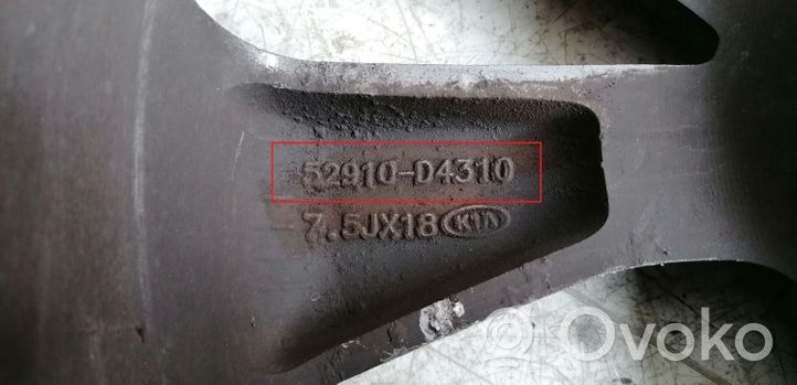 KIA Optima R 18 alumīnija - vieglmetāla disks (-i) 52910D4310