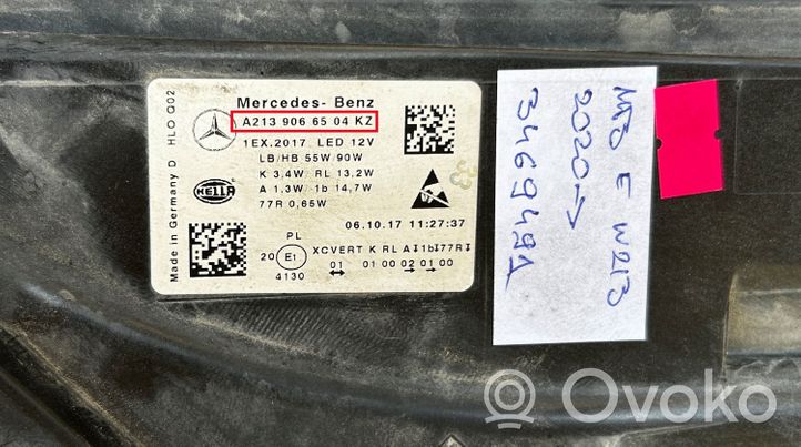 Mercedes-Benz E W213 Faro/fanale A2139066504KZ