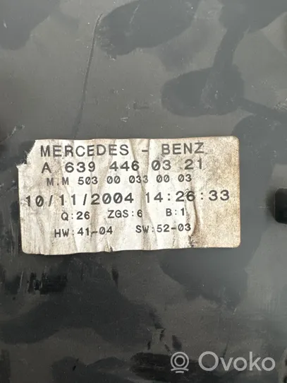 Mercedes-Benz Vito Viano W639 Tachimetro (quadro strumenti) A6394460321