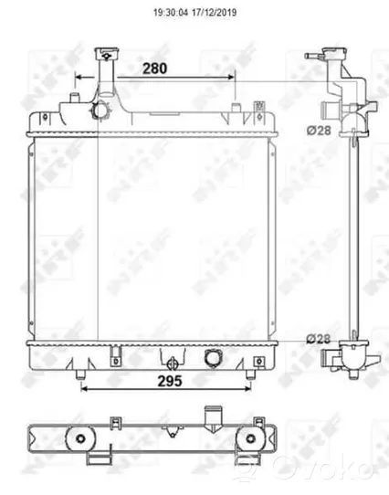 Nissan Pixo Radiateur de refroidissement 1770068K00