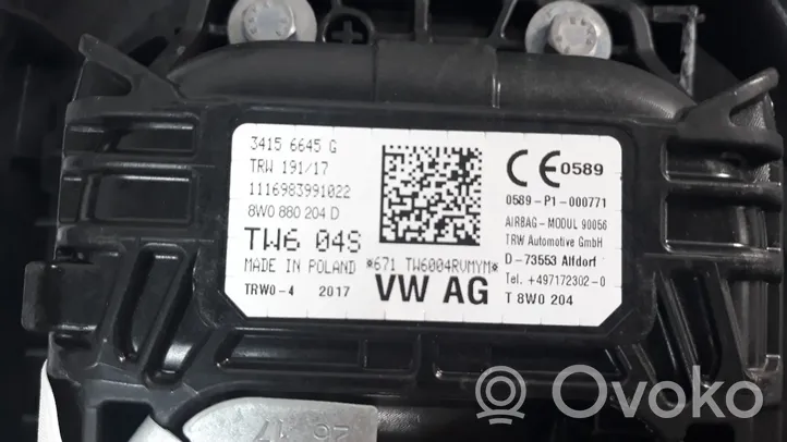 Audi A4 S4 B9 Juego de airbag con panel 8W0880204D
