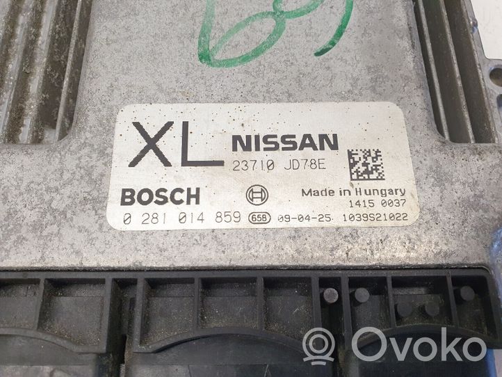 Nissan Qashqai Centralina/modulo motore ECU 0281014859