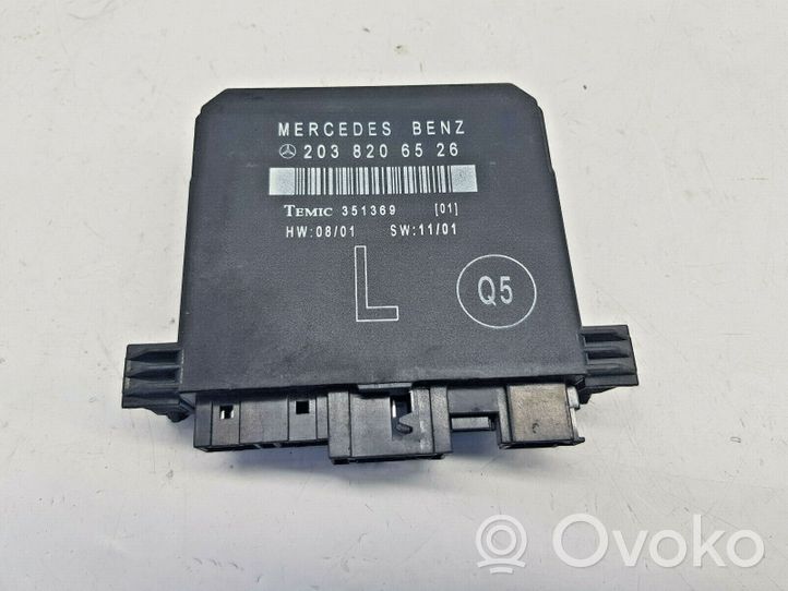 Mercedes-Benz C AMG W203 Centralina/modulo portiere 2038206526