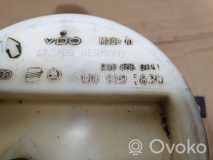 Volkswagen Bora Sensor de nivel de combustible 1J0919183D