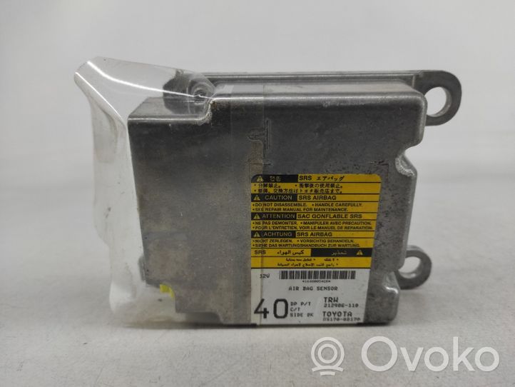 Toyota Yaris Airbag control unit/module 