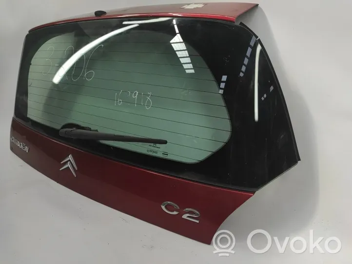 Citroen C2 Rear windscreen/windshield window 