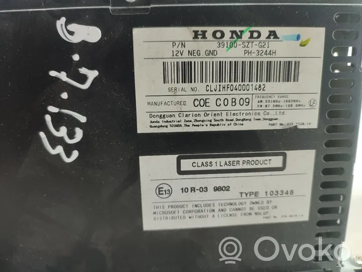 Honda CR-Z Panel / Radioodtwarzacz CD/DVD/GPS 