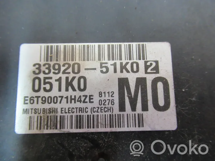 Opel Agila B Moottorin ohjainlaite/moduuli 3392051K02