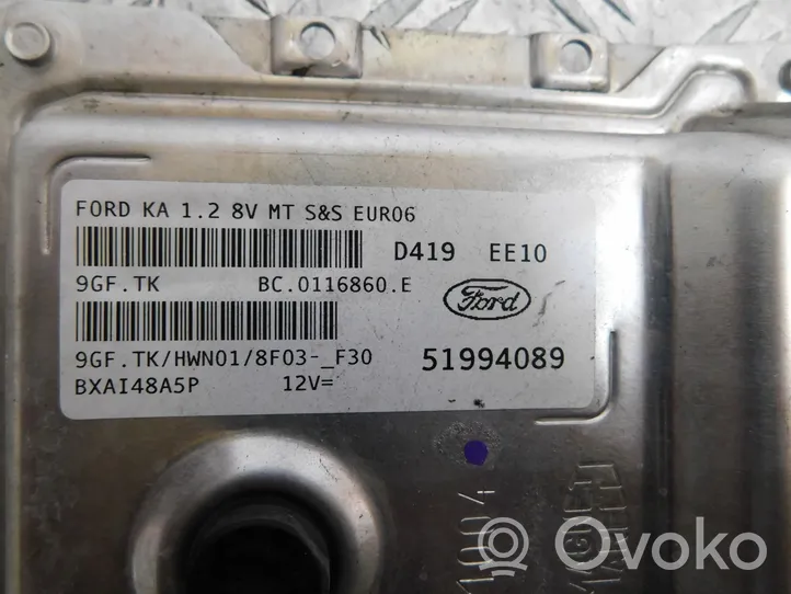 Ford Ka Moottorin ohjainlaite/moduuli 51994089