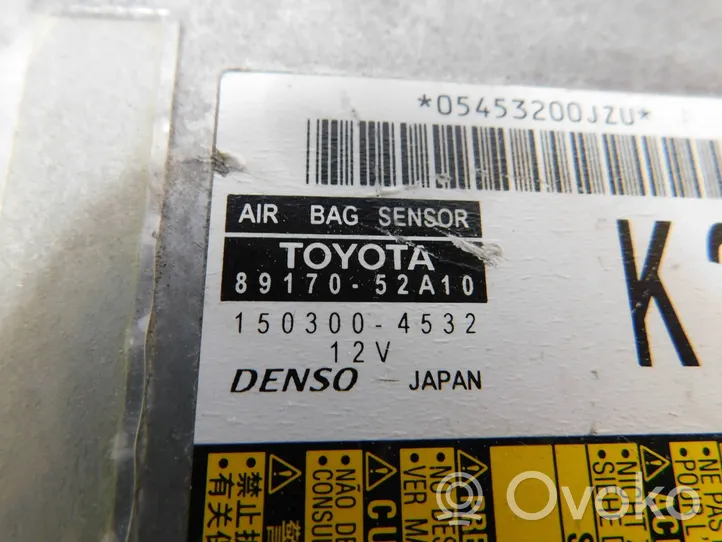 Subaru Trezia Module de contrôle airbag 8917052A10