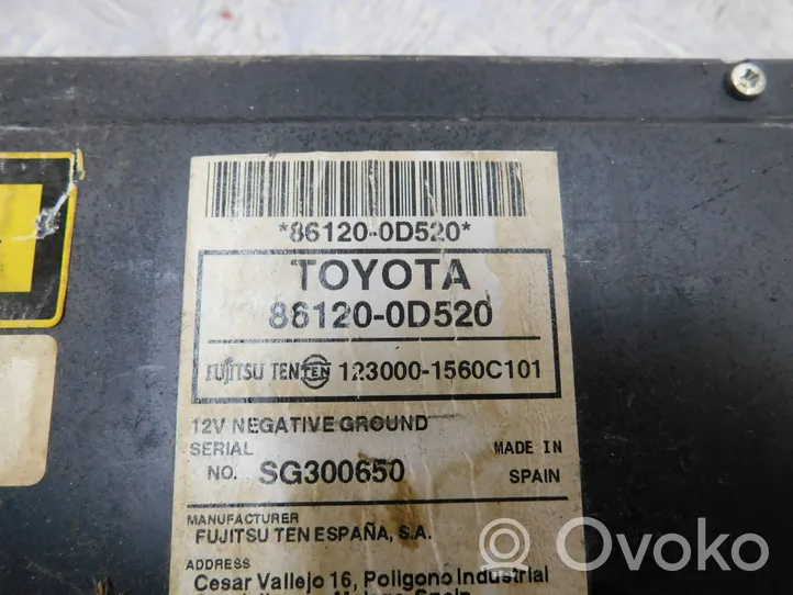 Toyota Yaris Radija/ CD/DVD grotuvas/ navigacija 861200D520