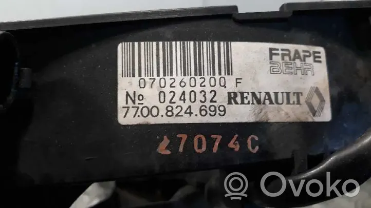 Renault Twingo I Ventilatore di raffreddamento elettrico del radiatore 7700824699