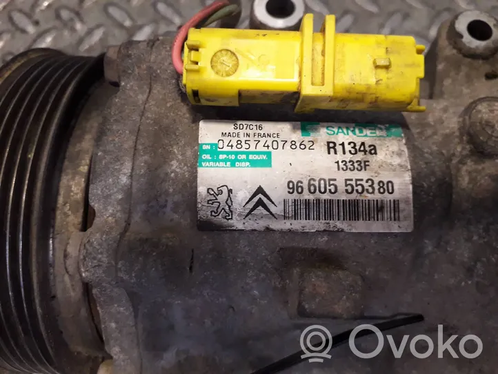 Citroen C5 Ilmastointilaitteen kompressorin pumppu (A/C) 9660555380