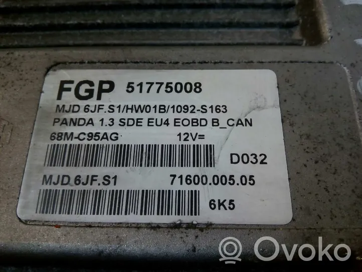 Fiat Panda II Muut ohjainlaitteet/moduulit FPG51775008