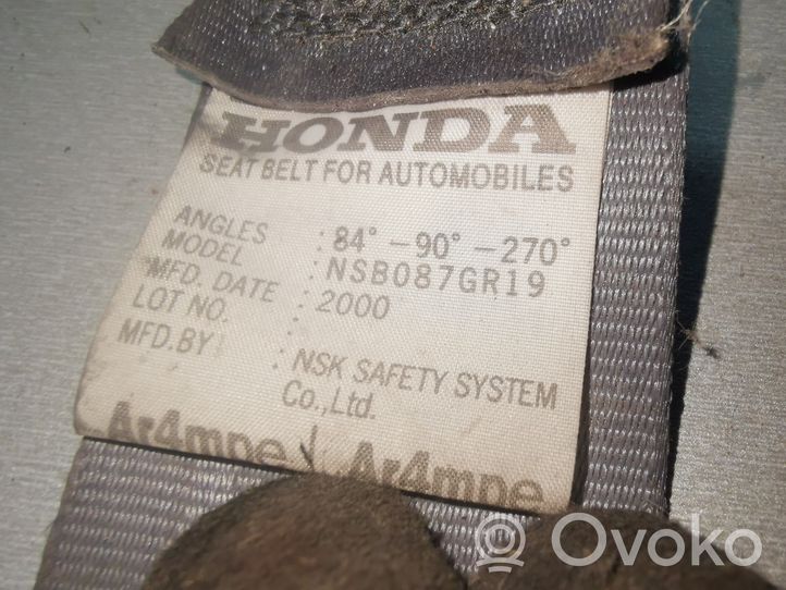 Honda CR-V Pas bezpieczeństwa fotela przedniego NSB087GR19