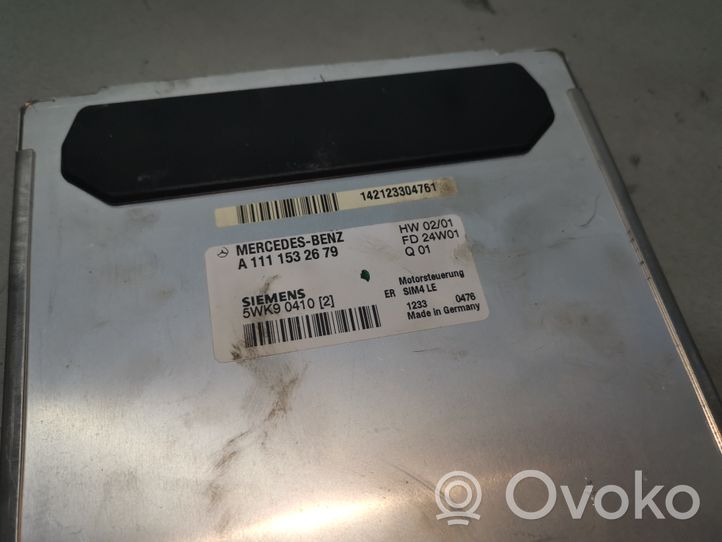 Mercedes-Benz CLK A208 C208 Calculateur moteur ECU A1111532679