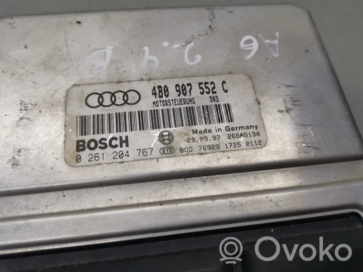 Audi A6 S6 C5 4B Sterownik / Moduł ECU 4B0907552C