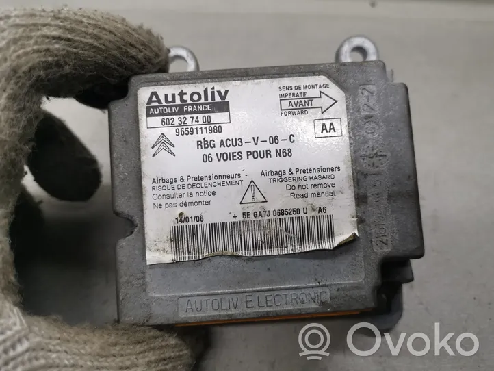 Citroen Xsara Picasso Sterownik / Moduł Airbag 9659111980