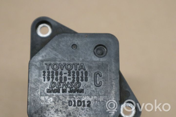 Toyota Corolla E120 E130 Misuratore di portata d'aria 2220422010