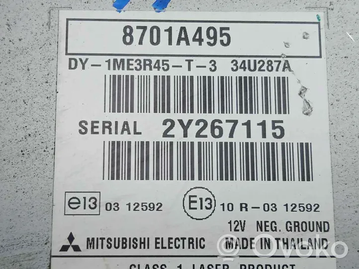 Mitsubishi ASX Hi-Fi-äänentoistojärjestelmä 8701A495