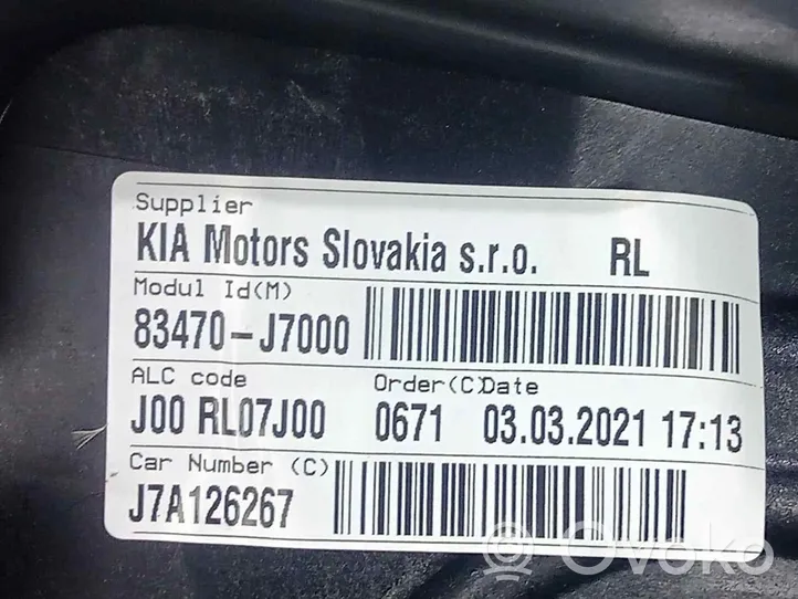 KIA Ceed Galinio el. lango pakėlimo mechanizmas be varikliuko 83470J7000