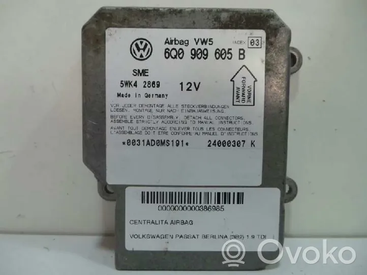 Volkswagen Passat Alltrack Turvatyynyn ohjainlaite/moduuli 
