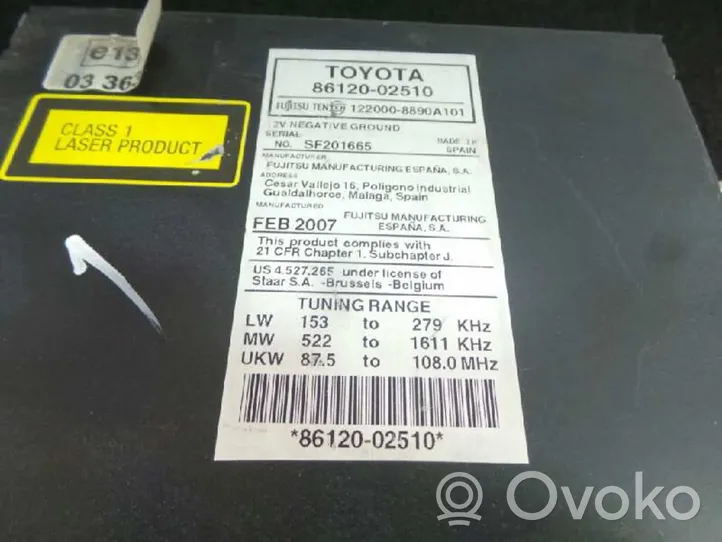 Toyota Auris 150 HiFi Audio sound control unit 